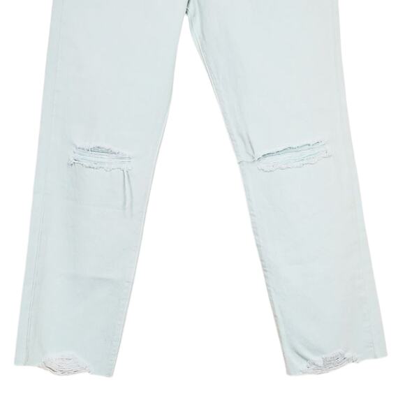 J Brand Wynne High Rise Cropped Straight Jeans 26 NWT Green Spearmint Distressed - Picture 7 of 12